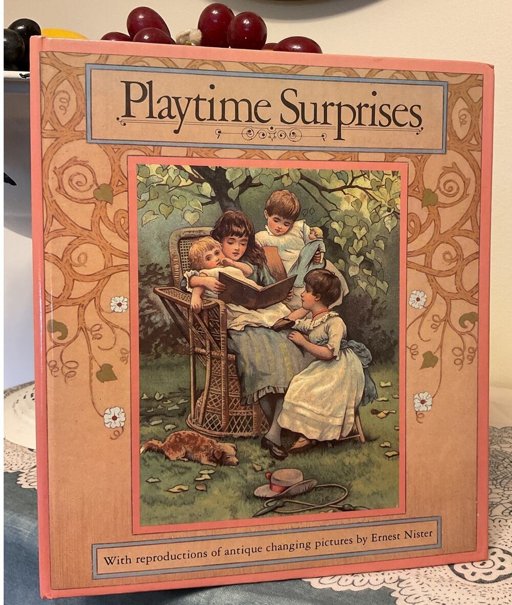 1985 Playtime Surprises by Ernest Nister Children Poem Poetry Book Pop-Up